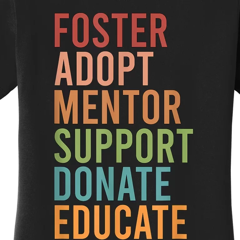 Foster Adopt Foster Mom Foster Parent Foster Mother Women's T-Shirt