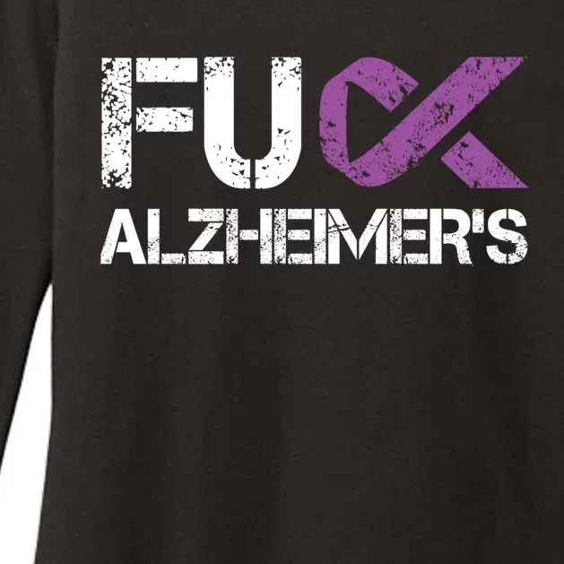 Fuck Alzheimer's Fuck Detia Alzheimer Suppormeaningful Gift Womens CVC Long Sleeve Shirt