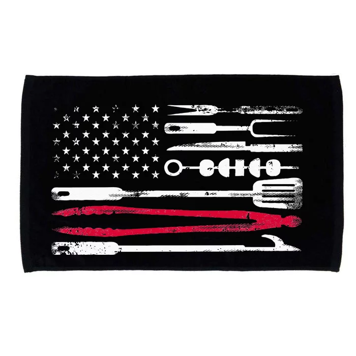 Funny American Flag Grilling Tools BBQ Grill Barbecue Tool Microfiber Hand Towel