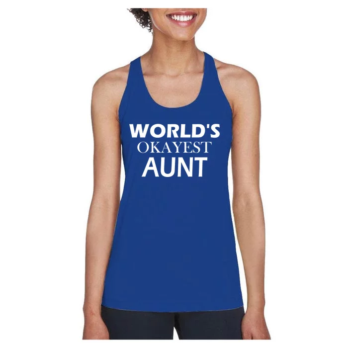 Funny Aunt Funny Gift From Niece Aunt Appreciation Gift Women's Racerback Tank