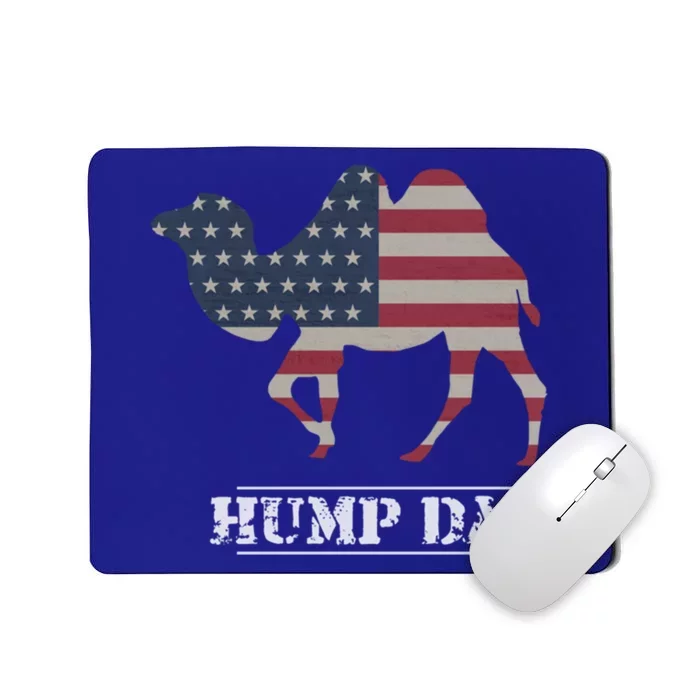 Funny American Flag Hump Day Camel Gift Mousepad