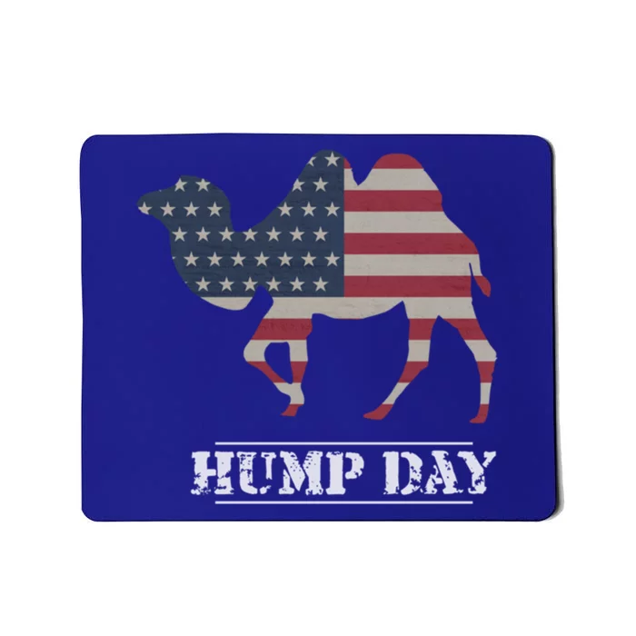 Funny American Flag Hump Day Camel Gift Mousepad