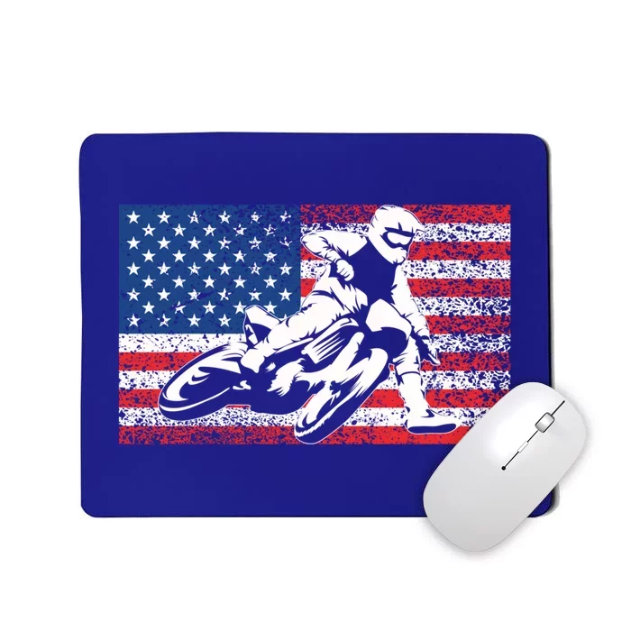 Funny American Flat Track Motorcycle Gift Cool Bike Rider Gift Mousepad