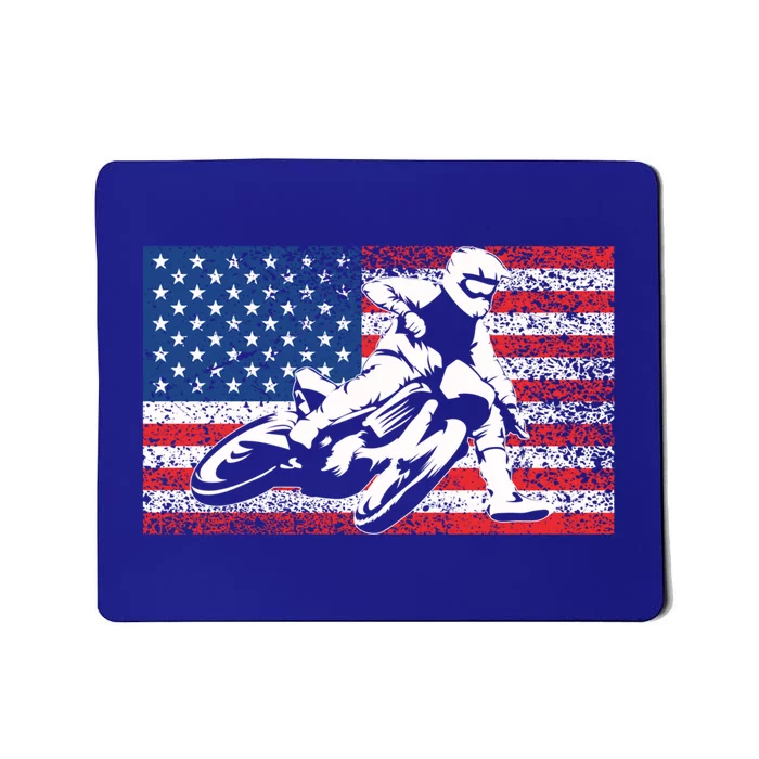 Funny American Flat Track Motorcycle Gift Cool Bike Rider Gift Mousepad