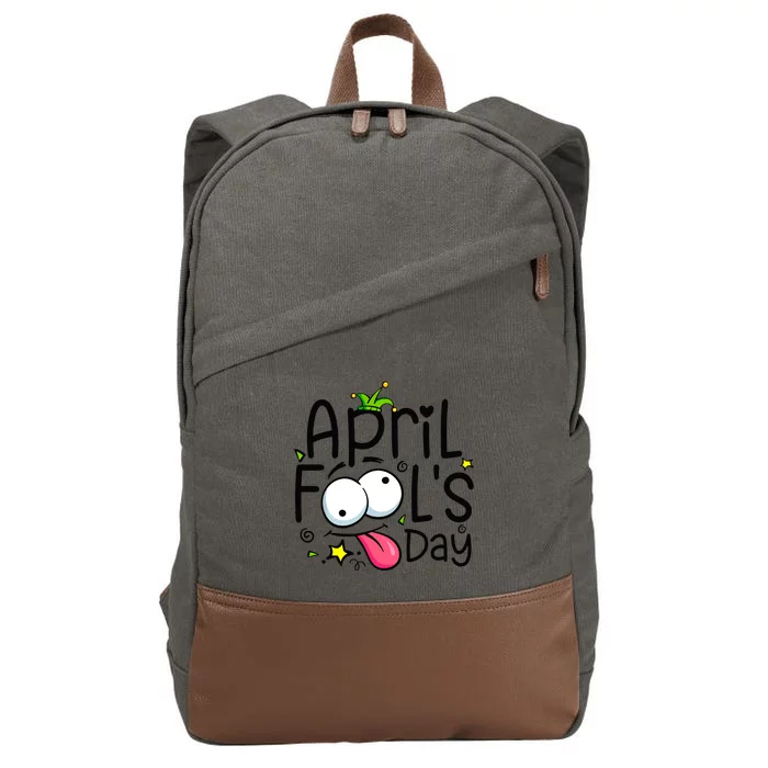 Funny April Fools Day 1st April Jokes Happy April Fools Day Cotton Canvas Backpack