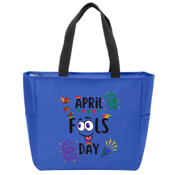 Funny April Fools Day April 1st Prank And Funny Zip Tote Bag