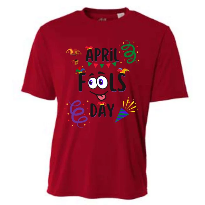 Funny April Fools Day April 1st Prank And Funny Cooling Performance Crew T-Shirt