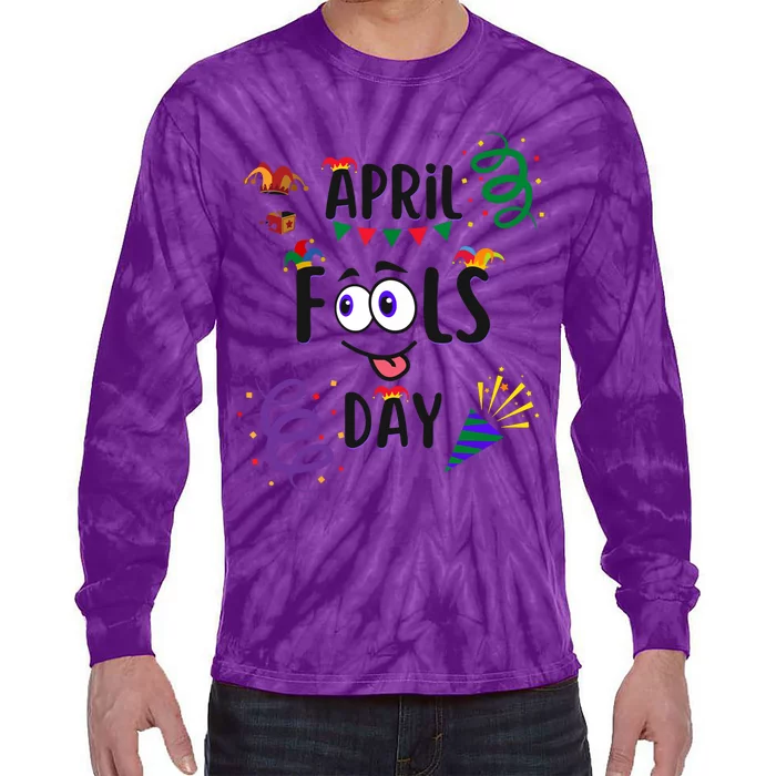 Funny April Fools Day April 1st Prank And Funny Tie-Dye Long Sleeve Shirt