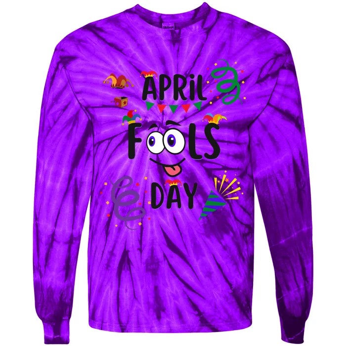 Funny April Fools Day April 1st Prank And Funny Tie-Dye Long Sleeve Shirt