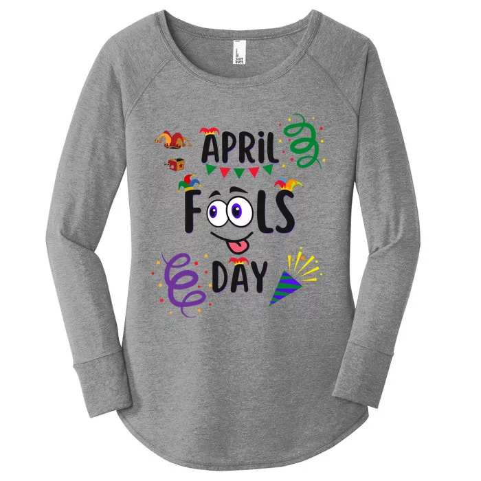 Funny April Fools Day April 1st Prank And Funny Women's Perfect Tri Tunic Long Sleeve Shirt