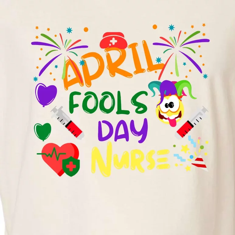 Funny April Fools Day For Nurse Garment-Dyed Women's Muscle Tee