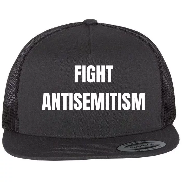 Fight Antisemitism Flat Bill Trucker Hat