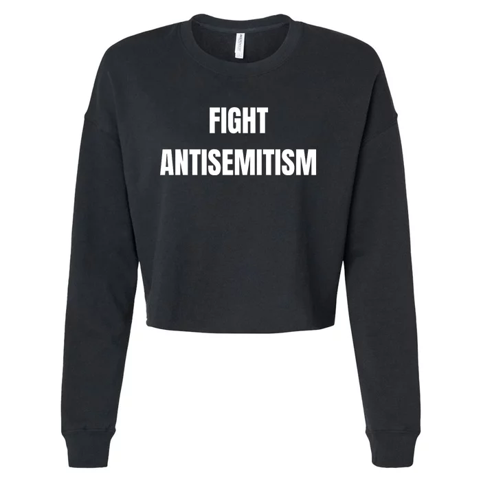 Fight Antisemitism Cropped Pullover Crew