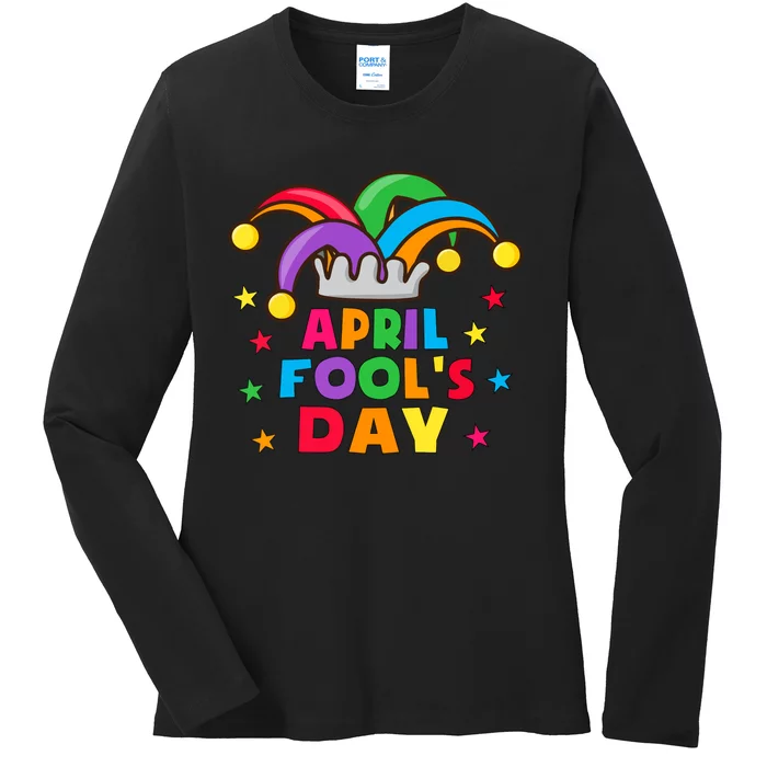 Funny April Fools Day Pranks Kit 1st April Jokes Adults Ladies Long Sleeve Shirt