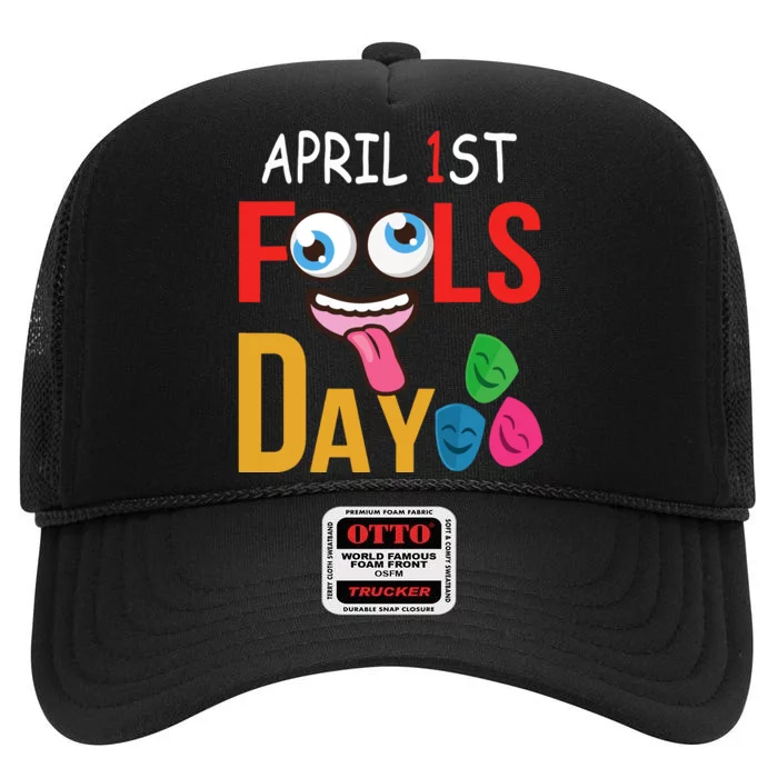 Funny April Fools Day Quote April Fools Day Squad Pranks High Crown Mesh Trucker Hat