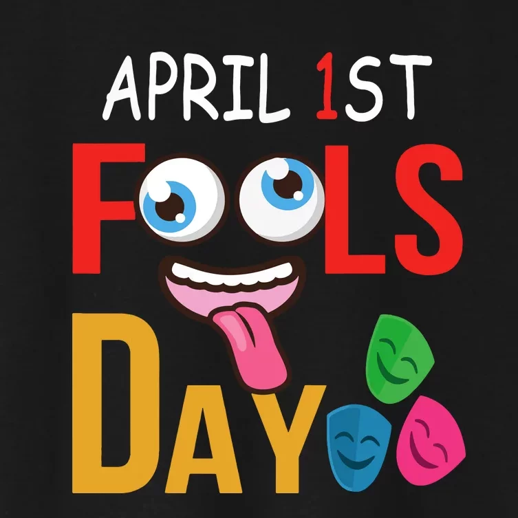 Funny April Fools Day Quote April Fools Day Squad Pranks Women's Crop Top Tee