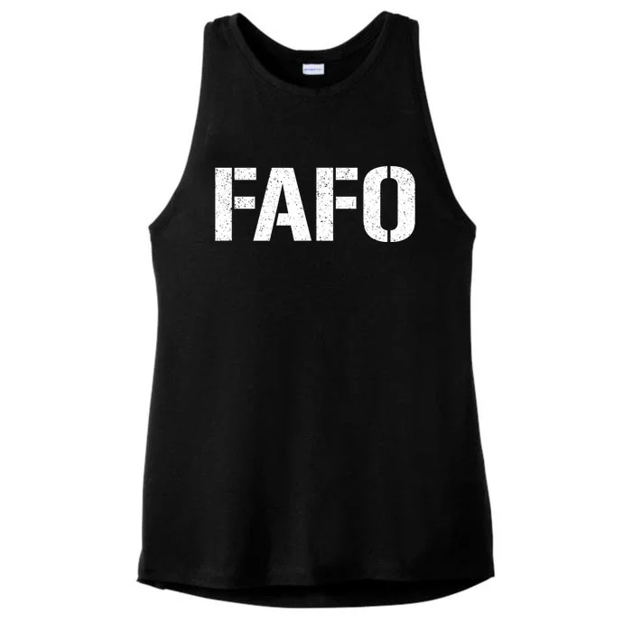 Fafo Acronym Ladies Tri-Blend Wicking Tank