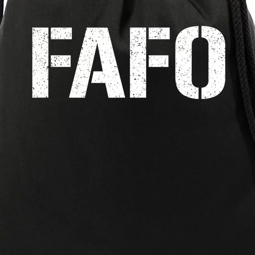 Fafo Acronym Drawstring Bag