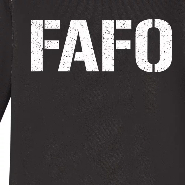 Fafo Acronym Baby Long Sleeve Bodysuit