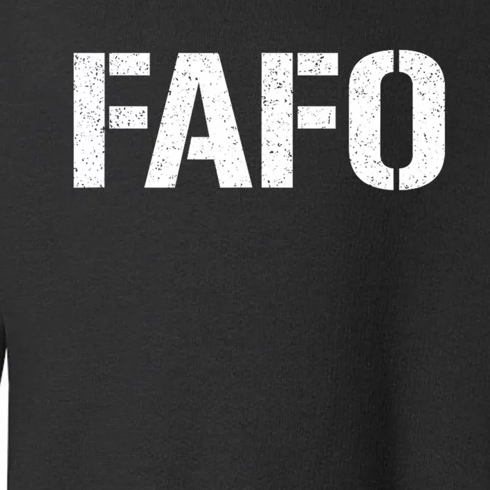 Fafo Acronym Toddler Sweatshirt