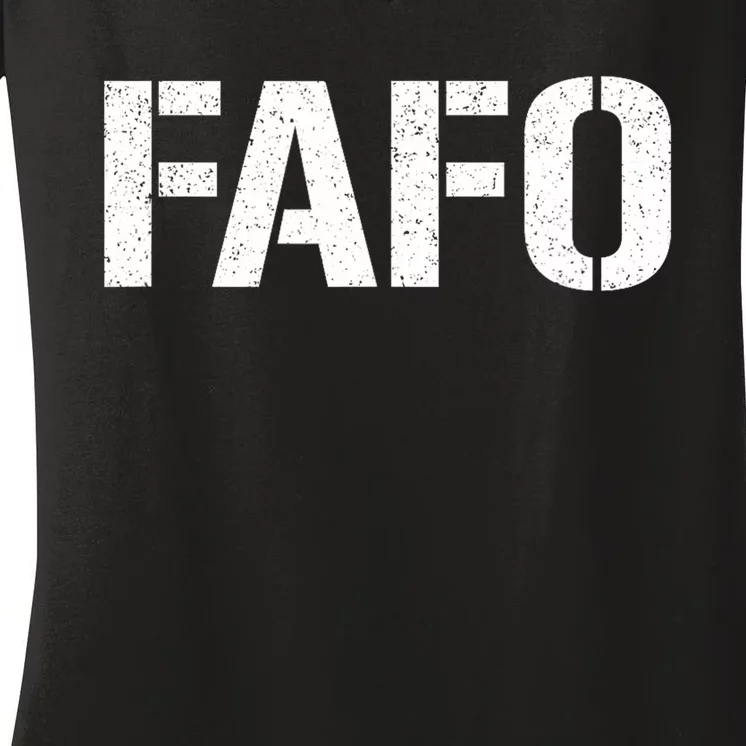 Fafo Acronym Women's V-Neck T-Shirt