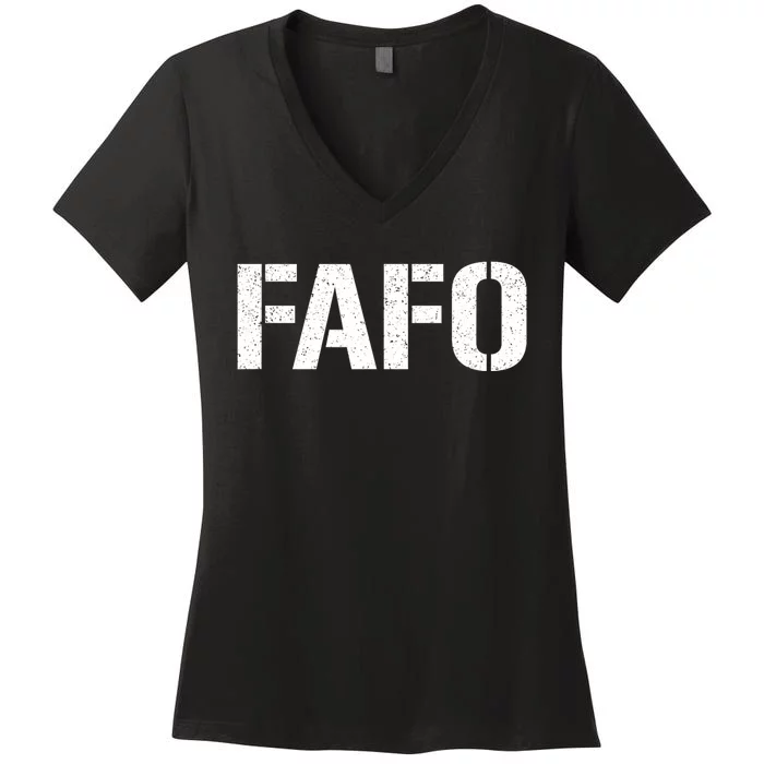 Fafo Acronym Women's V-Neck T-Shirt