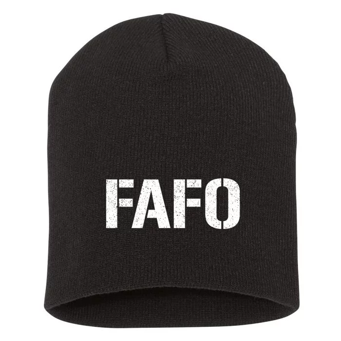 Fafo Acronym Short Acrylic Beanie