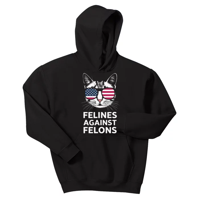 Felines Against Felons Kids Hoodie