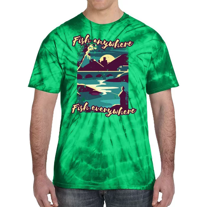 Fish Anywhere Fish Everywhere Tie-Dye T-Shirt