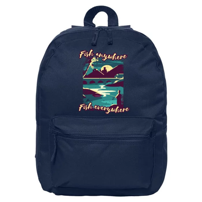 Fish Anywhere Fish Everywhere 16 in Basic Backpack