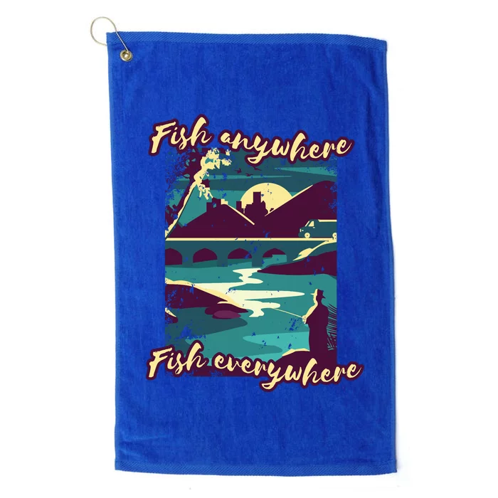 Fish Anywhere Fish Everywhere Platinum Collection Golf Towel