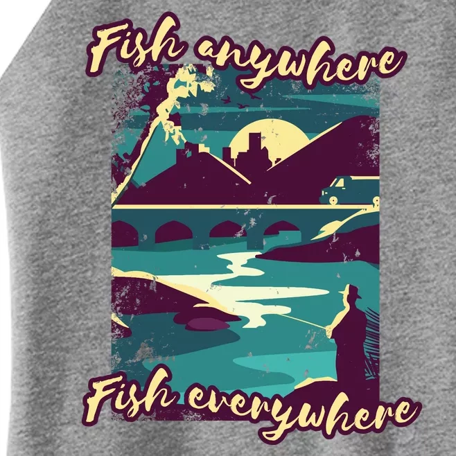 Fish Anywhere Fish Everywhere Women’s Perfect Tri Rocker Tank