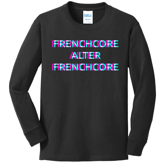 Frenchcore Alter Frenchcore Kids Long Sleeve Shirt