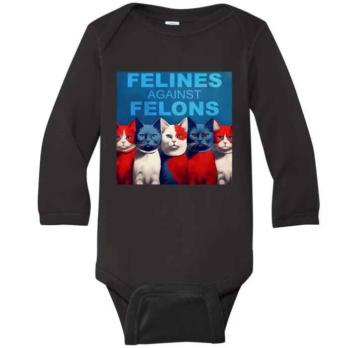 Felines Against Felons Felines Against Felons Baby Long Sleeve Bodysuit