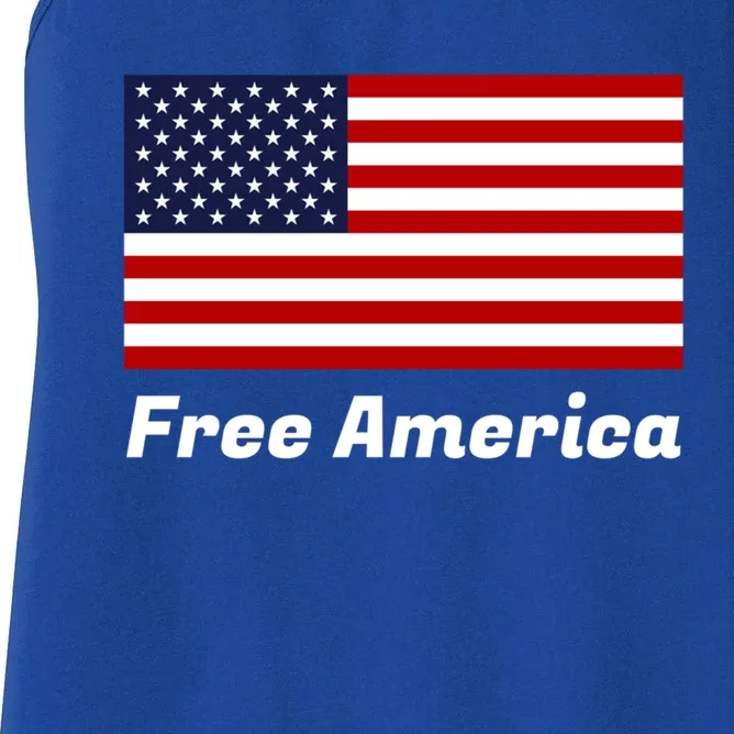 Free America Funny Gift Women's Racerback Tank