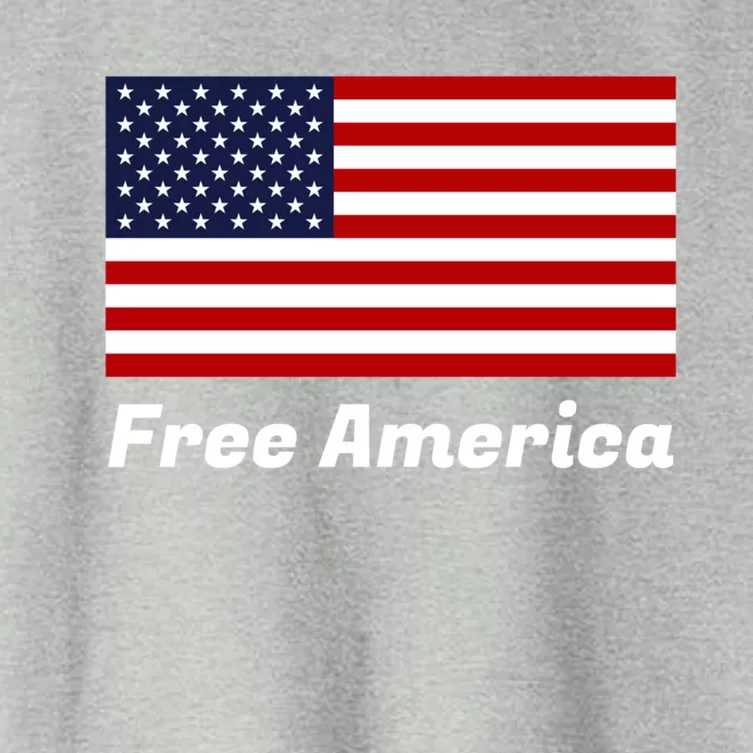 Free America Funny Gift Women's Crop Top Tee