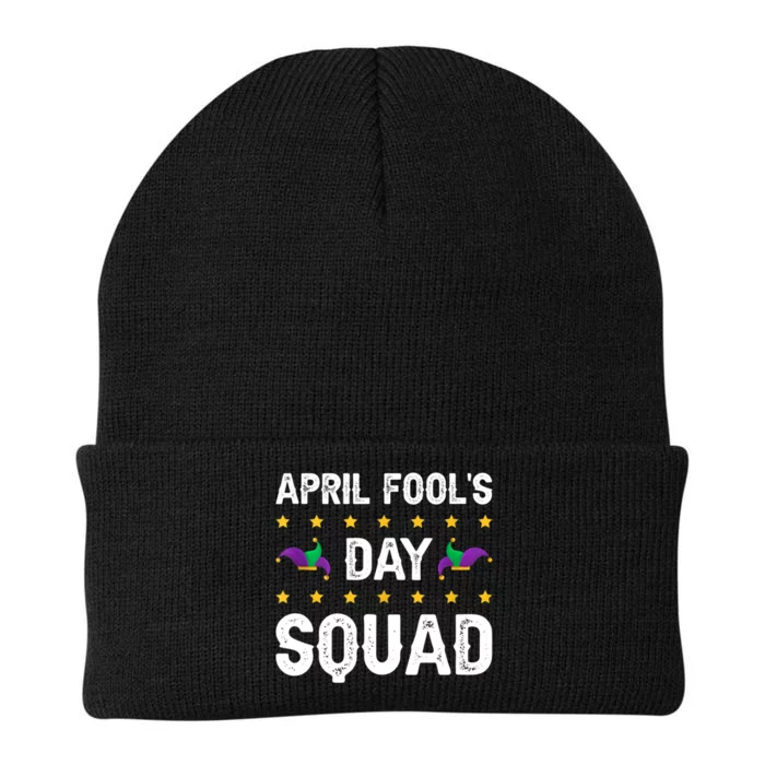 April Fool`s Day Squad Birthday Fools Day Pranks Knit Cap Winter Beanie