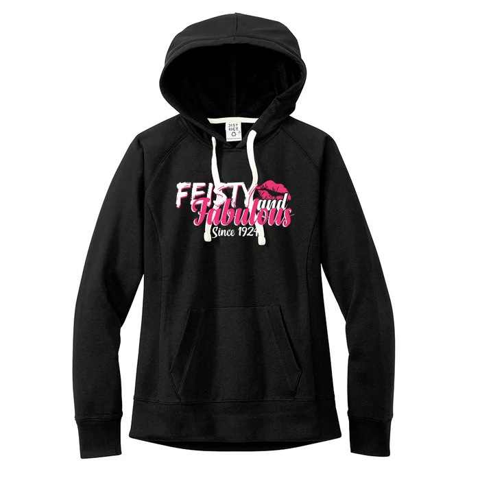 Feisty And Fabulous Since 1924 100th Birthday Women's Fleece Hoodie