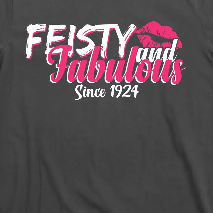 Feisty And Fabulous Since 1924 100th Birthday T-Shirt