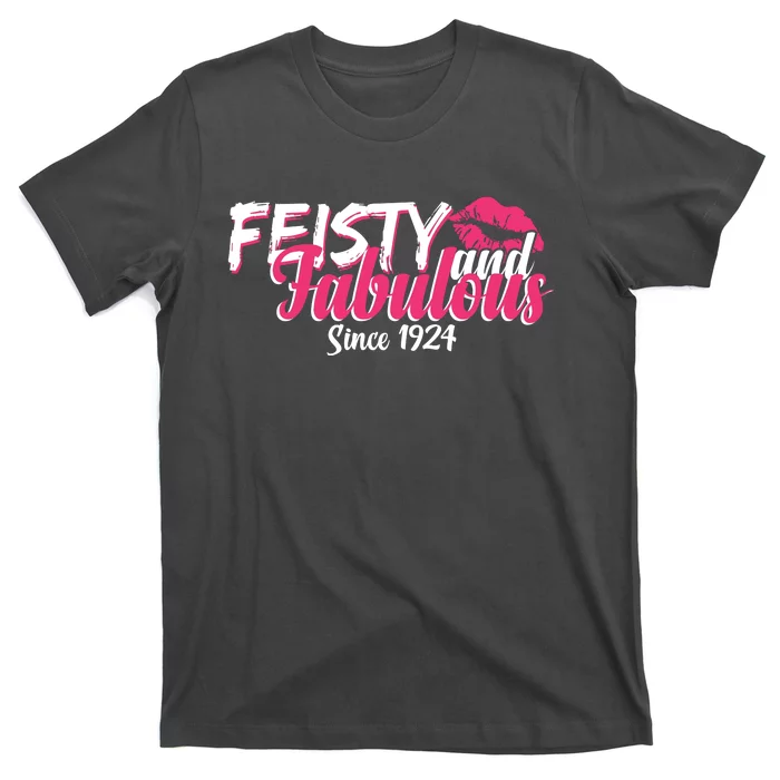 Feisty And Fabulous Since 1924 100th Birthday T-Shirt