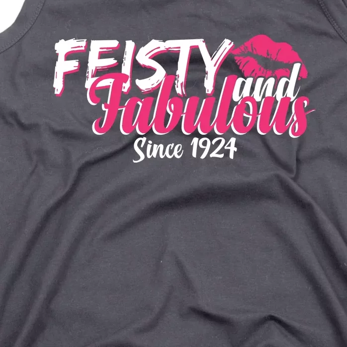 Feisty And Fabulous Since 1924 100th Birthday Tank Top