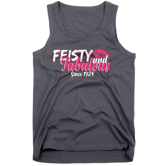 Feisty And Fabulous Since 1924 100th Birthday Tank Top