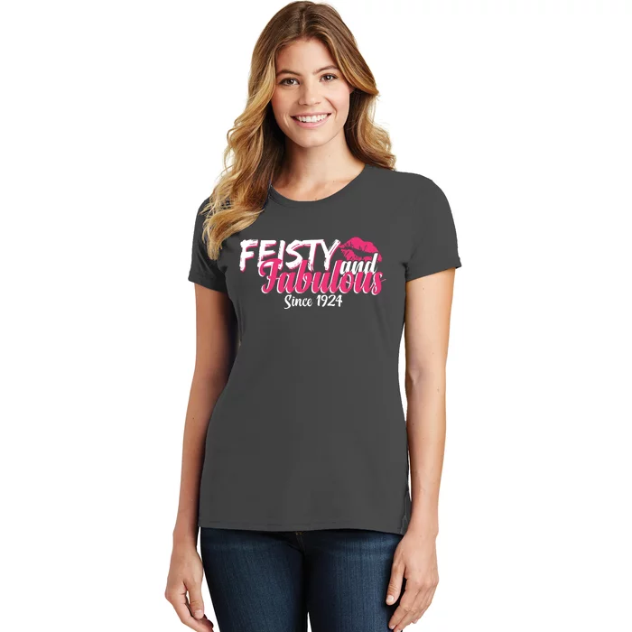 Feisty And Fabulous Since 1924 100th Birthday Women's T-Shirt