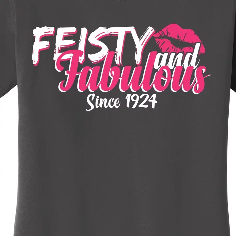 Feisty And Fabulous Since 1924 100th Birthday Women's T-Shirt