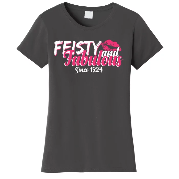 Feisty And Fabulous Since 1924 100th Birthday Women's T-Shirt