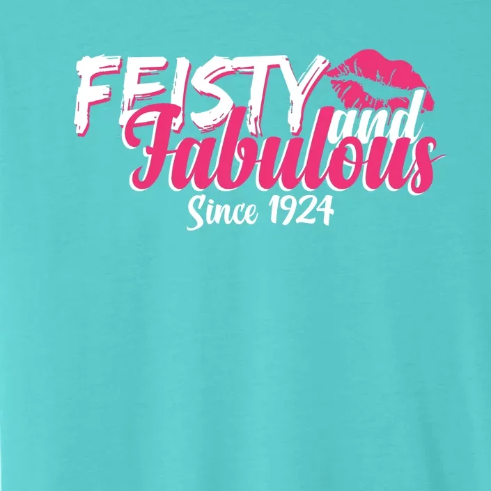 Feisty And Fabulous Since 1924 100th Birthday ChromaSoft Performance T-Shirt