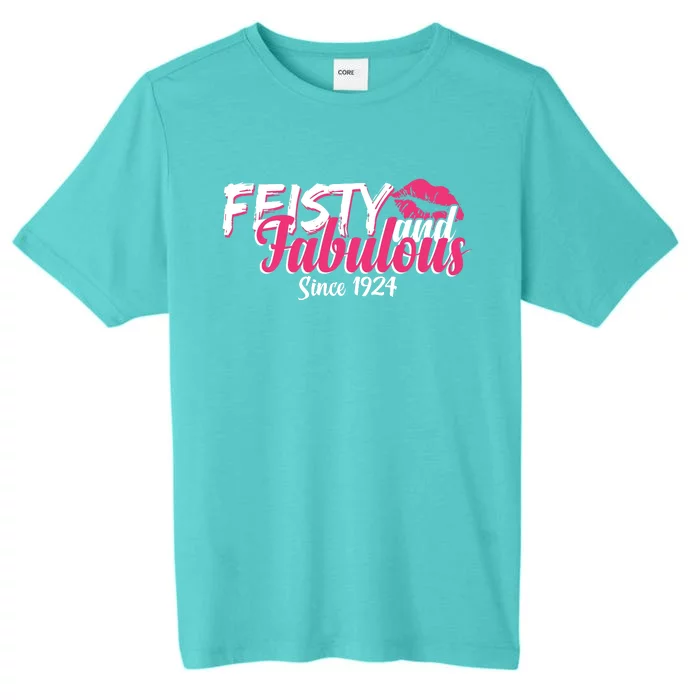 Feisty And Fabulous Since 1924 100th Birthday ChromaSoft Performance T-Shirt