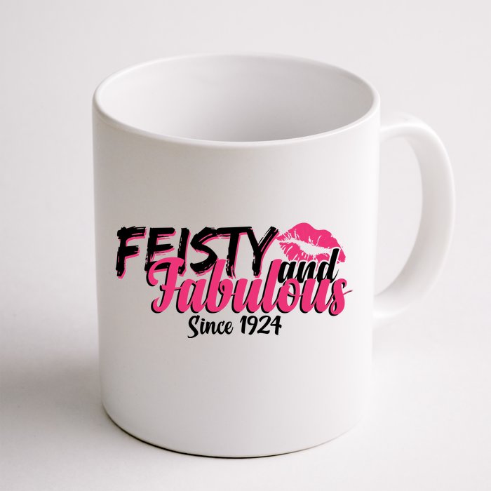 Feisty And Fabulous Since 1924 100th Birthday Front & Back Coffee Mug