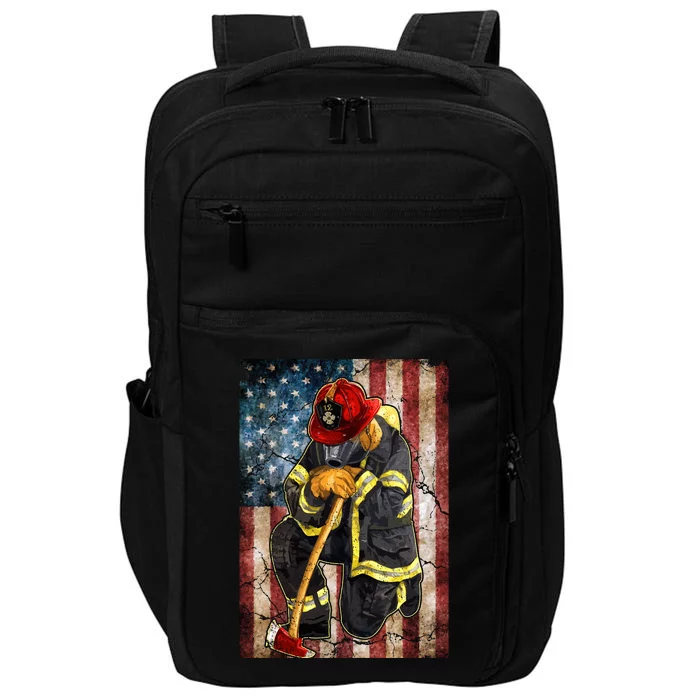 Firefighter American Flag Impact Tech Backpack