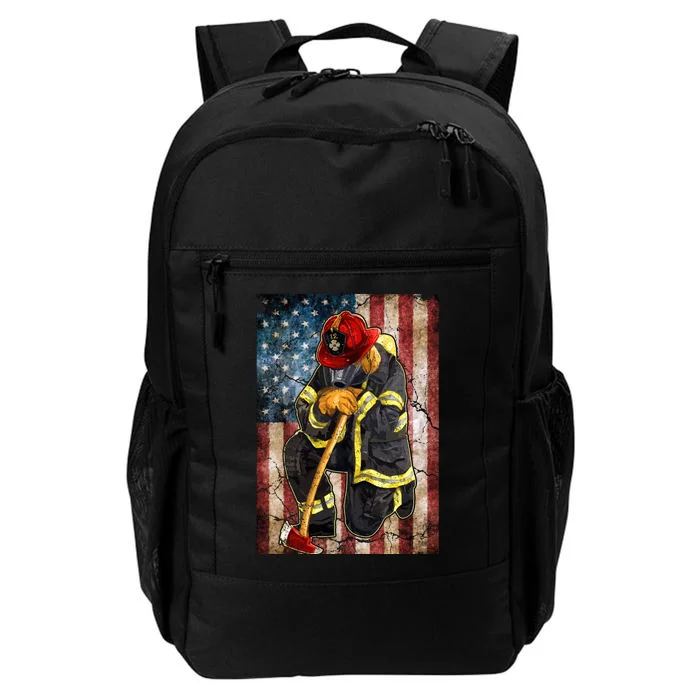 Firefighter American Flag Daily Commute Backpack